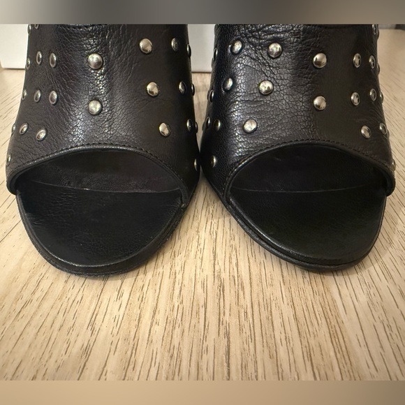 Givenchy Black Leather Studded Heels - Picture 6 of 13